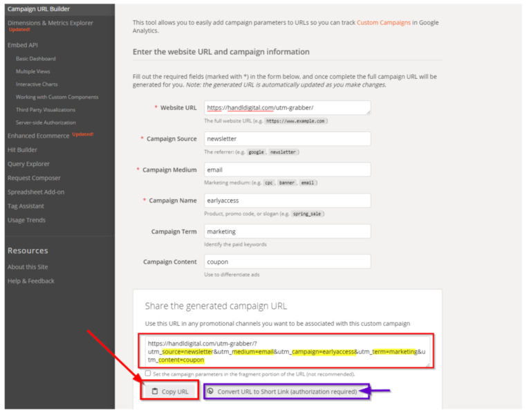 How to generate UTM link? HandL UTM Grabber Blog
